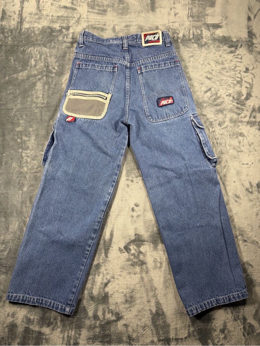 PACO Jeans VINTAGE 90s - Y2K Baggy Skater Utility Cargo Denim Jeans - Picture 9 of 15